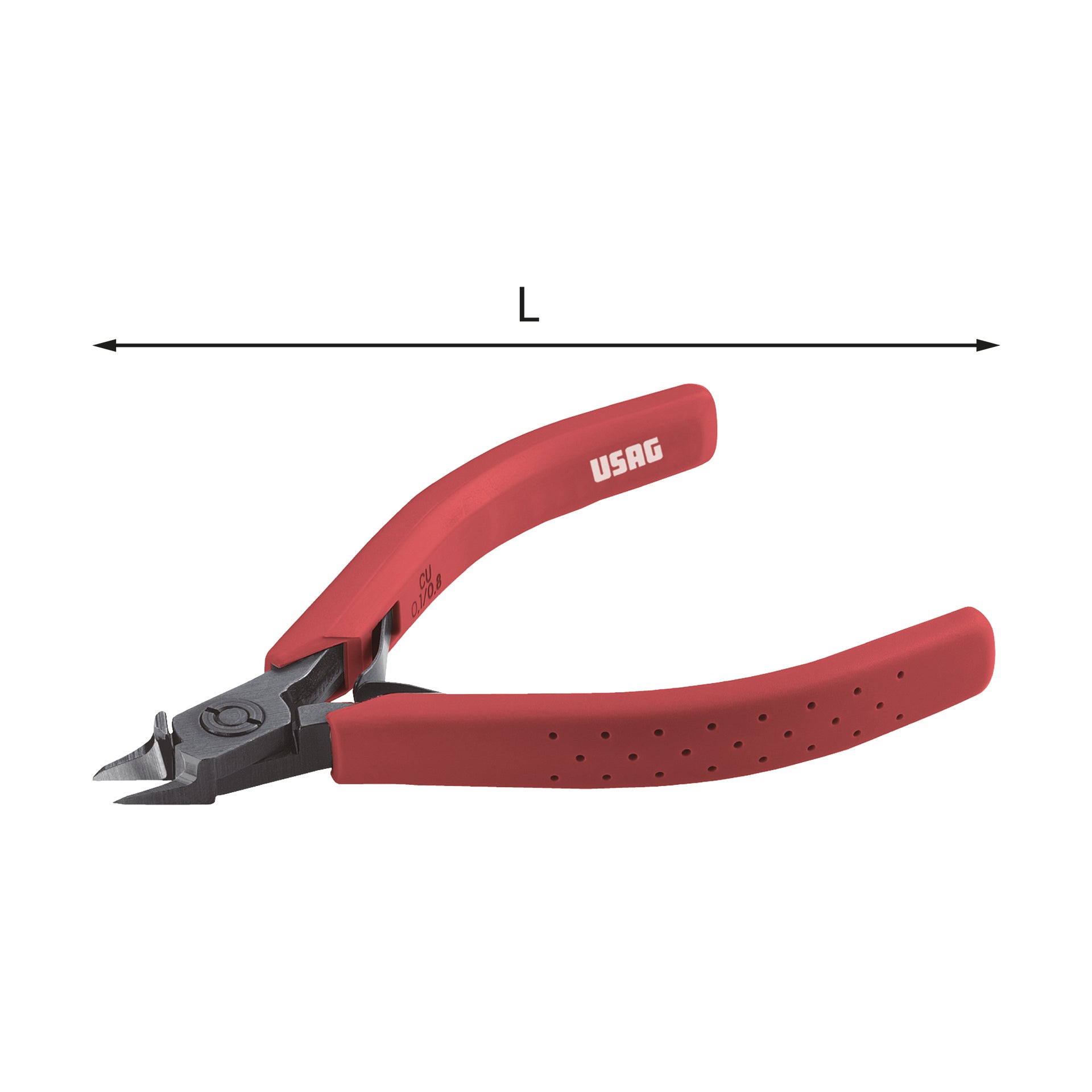 024/2 - Nippers with lowered nose and flush cutting edge - Usag - U00240002 024/2 - Nippers with lowered nose and flush cutting edge - Usag - U00240002